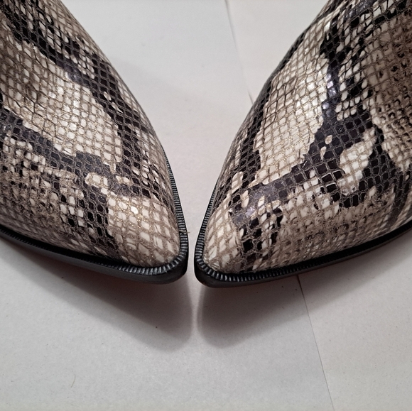NEW Linea Paolo Italian Real Snake Skin Booties   Size 7.5 - Picture 4 of 9